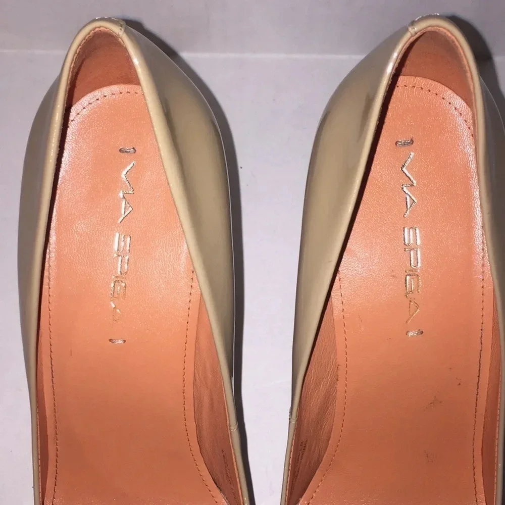 Via Spiga Platform Leather Pumps Size 8